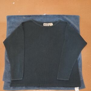 Aeropostale Forest Green Ribbed Top